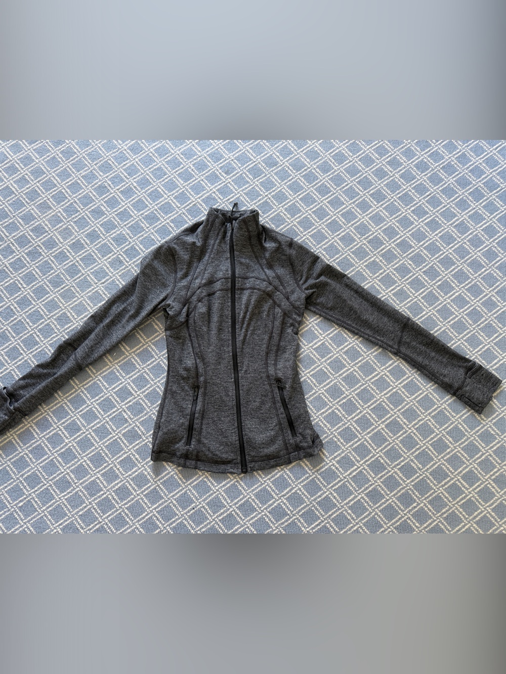 lululemon athletica Heathered Gray Full-Zip Hoodie